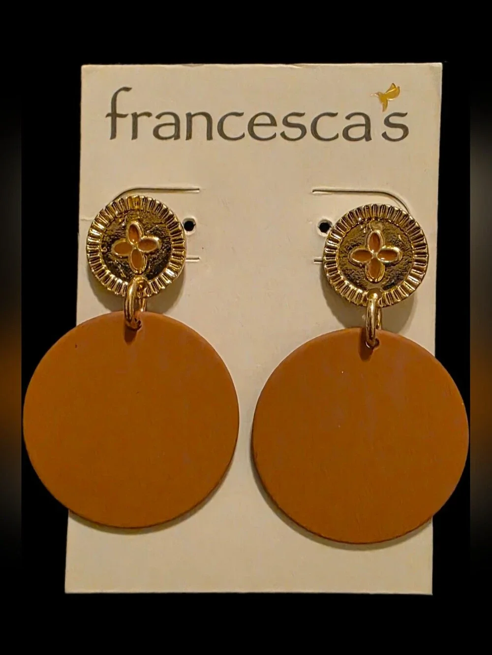 Dangle Disc Earrings